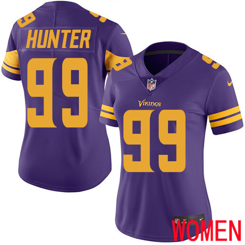 Minnesota Vikings #99 Limited Danielle Hunter Purple Nike NFL Women Jersey Rush Vapor Untouchable